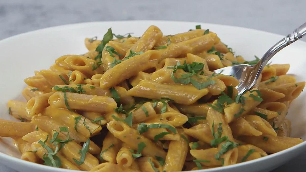 'Video thumbnail for Pasta with Chickpea Sauce'