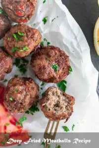 Deep Fried Meatballs Recipe