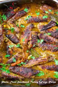 Paula Deen Smothered Turkey Wings Recipe