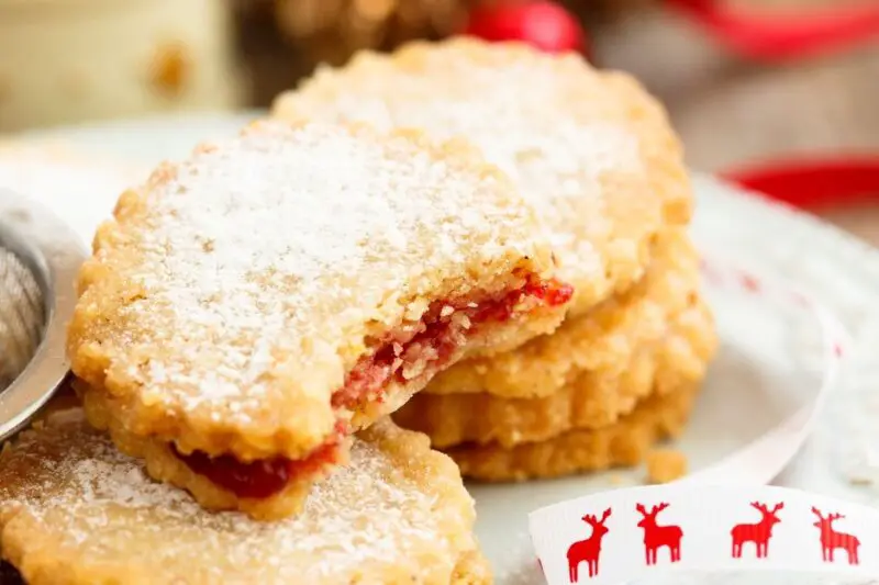 15 Festive Christmas Dessert Recipes For All The Family Candy Cane Cookie Sandwich