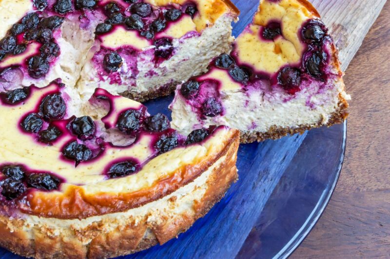 Blueberry Cheesecake Breakfast Bake