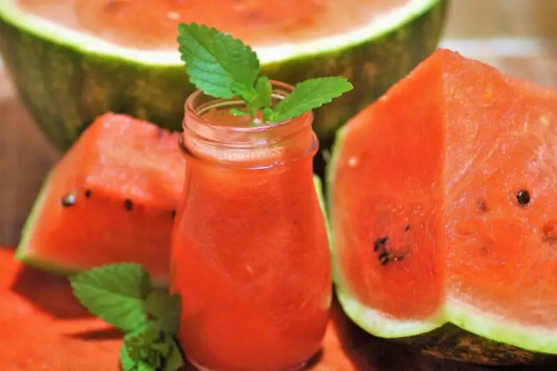 Watermelon And Mint Juice